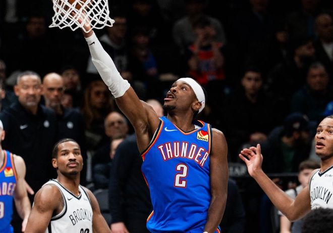 亚历山大三节高效20+6 创NBA历史纪录引领雷霆大胜