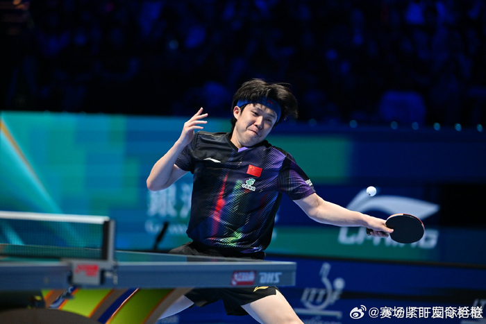 王楚钦直落三局力克卢伟晋级澳门世界杯男单八